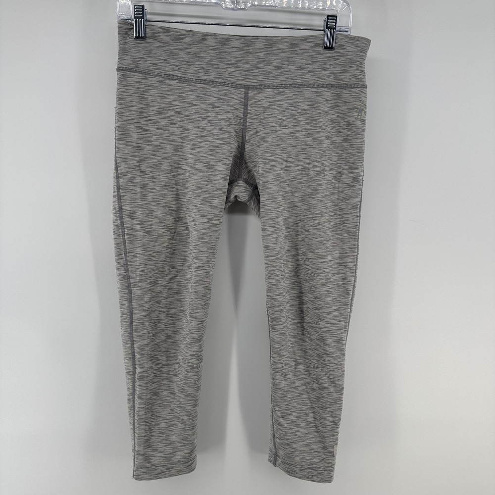 Smartwool Leggings Womens S Gray Cropped Wool Blend Flecked Pockets Running